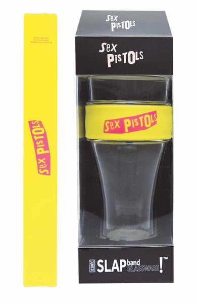Sex Pistols Pink Logo Heavy Duty Slap Band Pint Glass