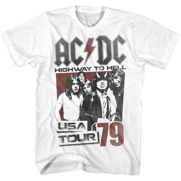 ACDC Highway To Hell USA Tour 79 adult short sleeve tee.
