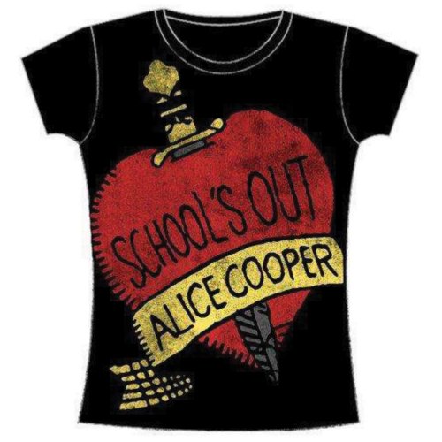Alice Cooper Ladies Tee: School's Out (Skinny Fit) 