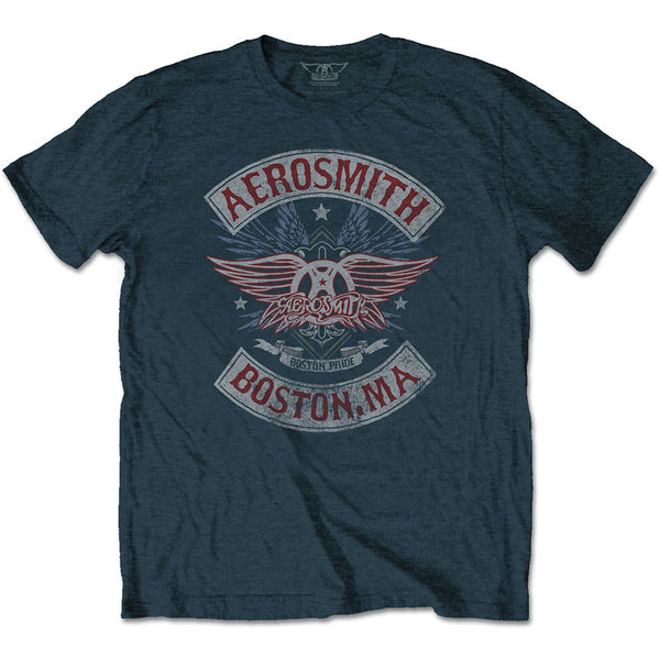 Aerosmith Unisex Tee: Boston Pride 