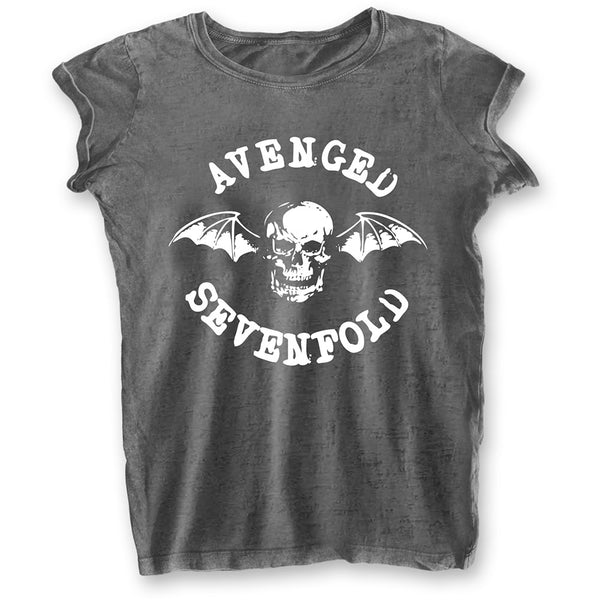Avenged Sevenfold Ladies Tee: Deathbat (Burn Out) (XX-Large)