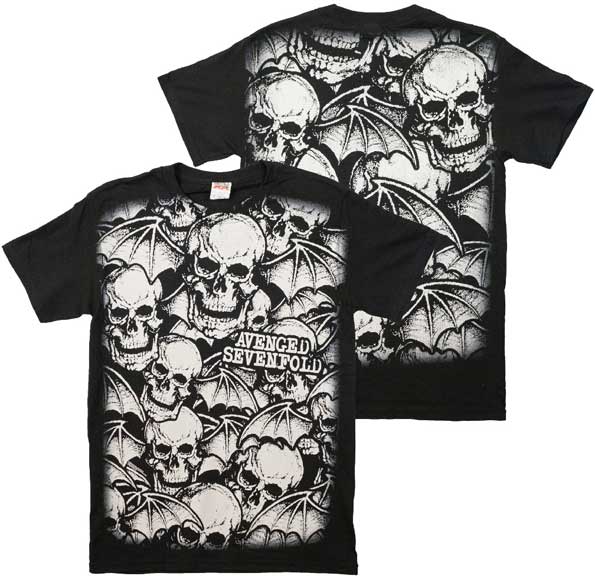 Avenged Sevenfold Deathbat All Over T-Shirt is available at Rocker Tee