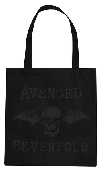 Avenged Sevenfold Winged Deathbat Tote Bag is available at Rocker Tee
