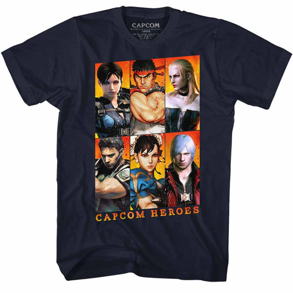 Capcon Heros t-shirt is available at Rocker Tee