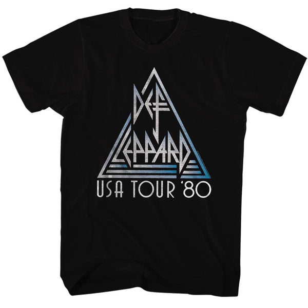 Def Leppard USA Tour 80 adult short sleeve t-shirt.
