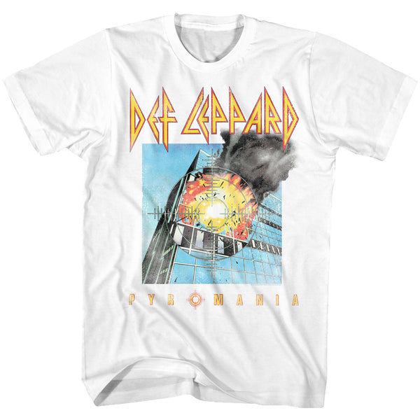Def Leppard Faded Pyromania adult short sleeve t-shirt.
