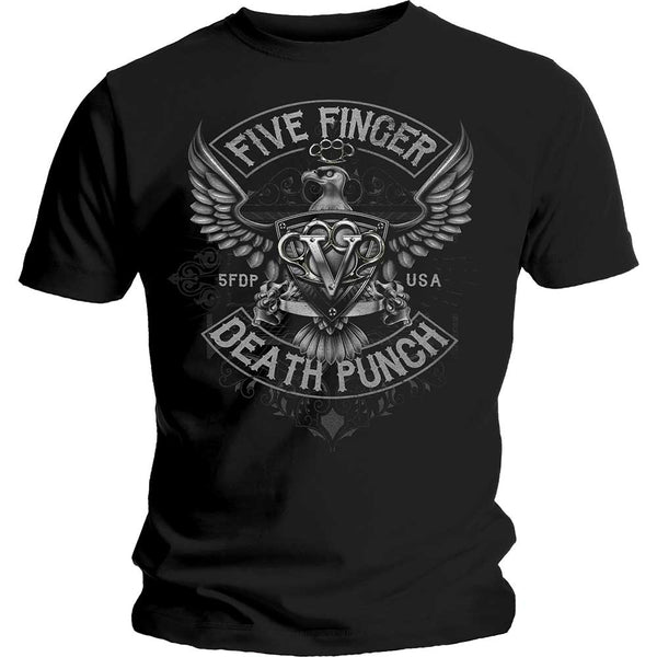 Five Finger Death Punch Unisex Tee: Howe Eagle Crest (XX-Large)