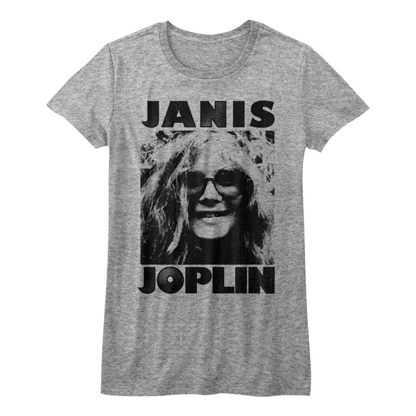Janis Joplin Janis ladies short sleeve t-shirt.