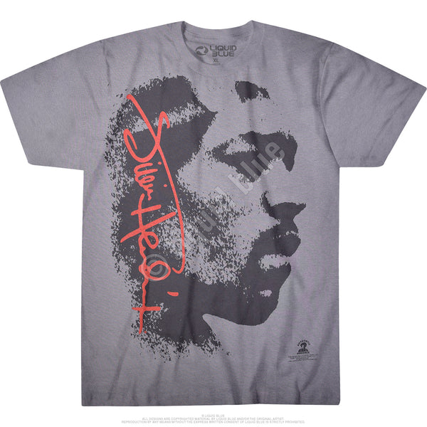 Jimi Hendrix Hey Joe custom tie-dyed t-shirt is available at Rocker Tee.