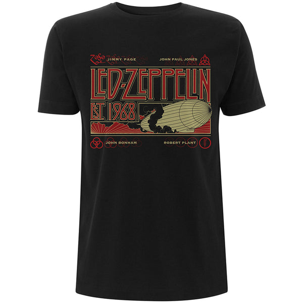 Led Zeppelin Unisex Tee: Zeppelin & Smoke 