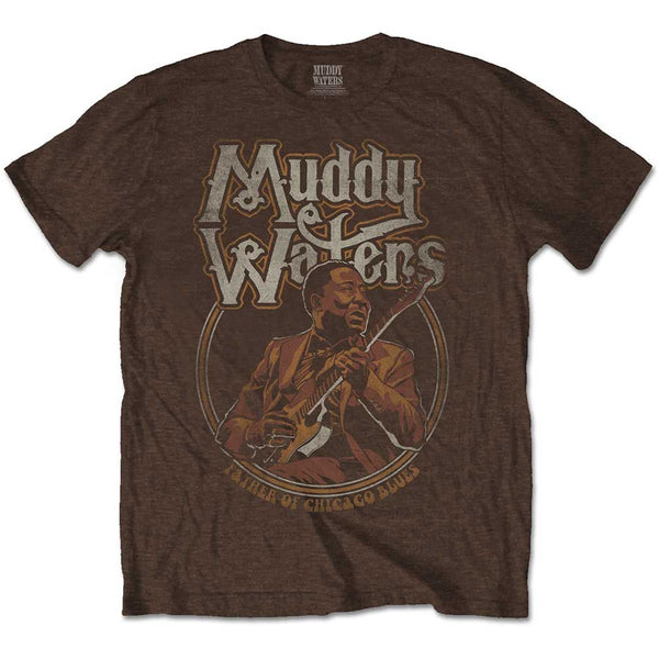 Muddy Waters Unisex Tee: Father of Chicago Blues (XX-Large)