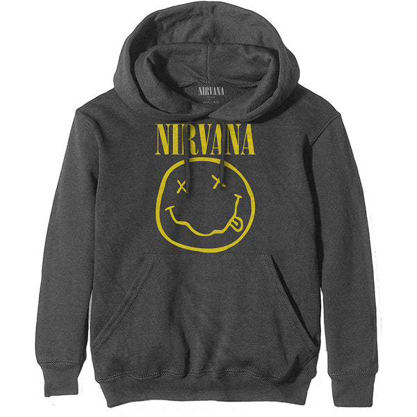 Nirvana Unisex Hoodie: Yellow Smiley 