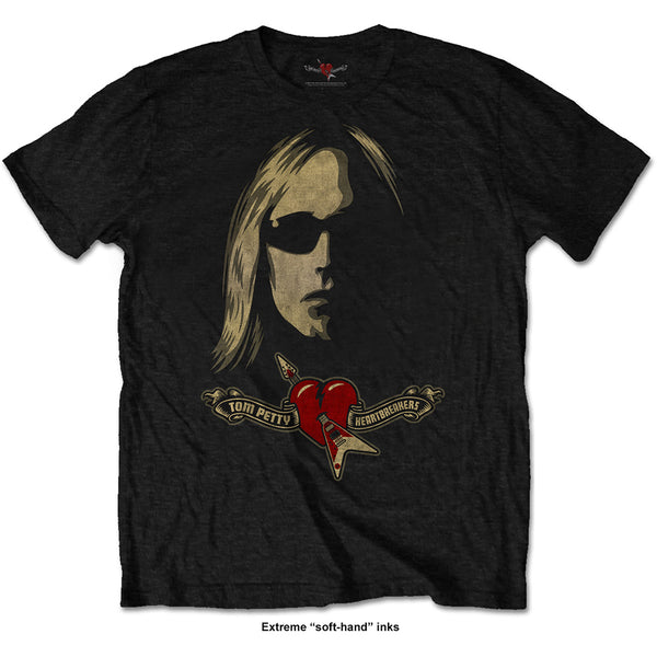 Tom Petty & The Heartbreakers Unisex Tee: Shades & Logo (Soft Hand Inks) (XX-Large)