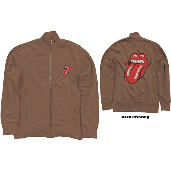 The Rolling Stones Unisex Track Top: Classic Tongue (Back Print) (XX-Large)