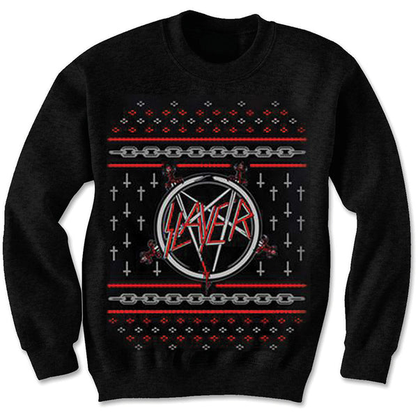 Slayer Unisex Sweatshirt: Pentagram Holiday (XX-Large)