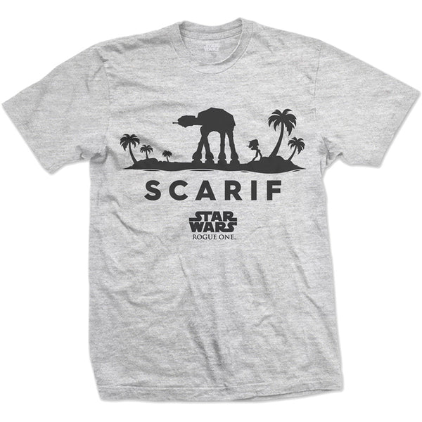 Star Wars Unisex Tee: Rogue One At-At Silhouette Scarif (XX-Large)