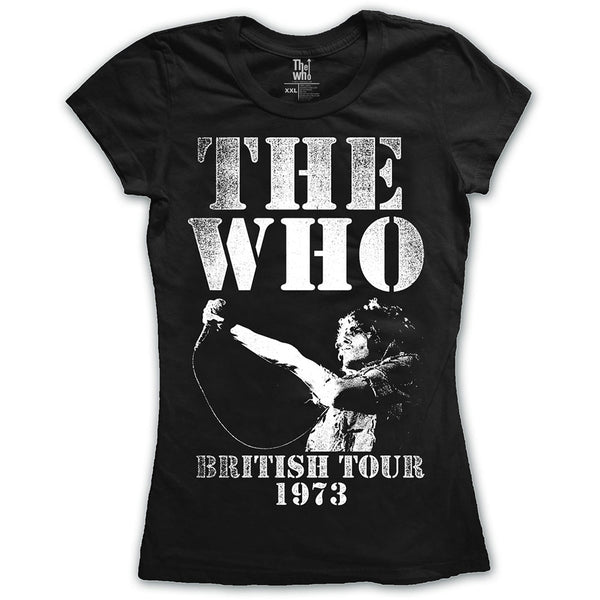 The Who Ladies Tee: British Tour 1973 (XX-Large)