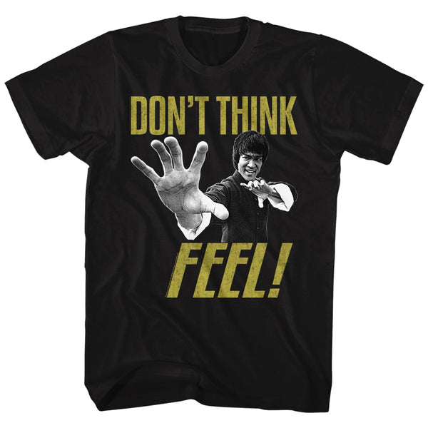 Bruce Lee Don't Think, Feel! t-shirt is available at Rocker Tee.