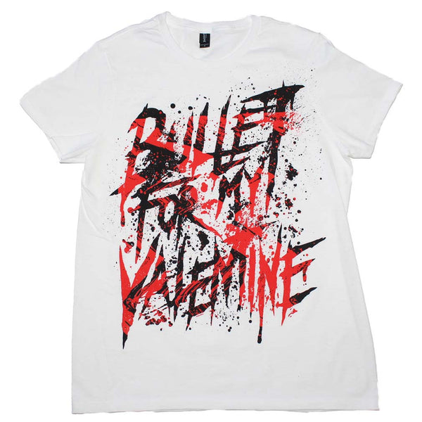 Bullet For My Valentine Splattered Logo T-Shirt is available at Rocker Tee