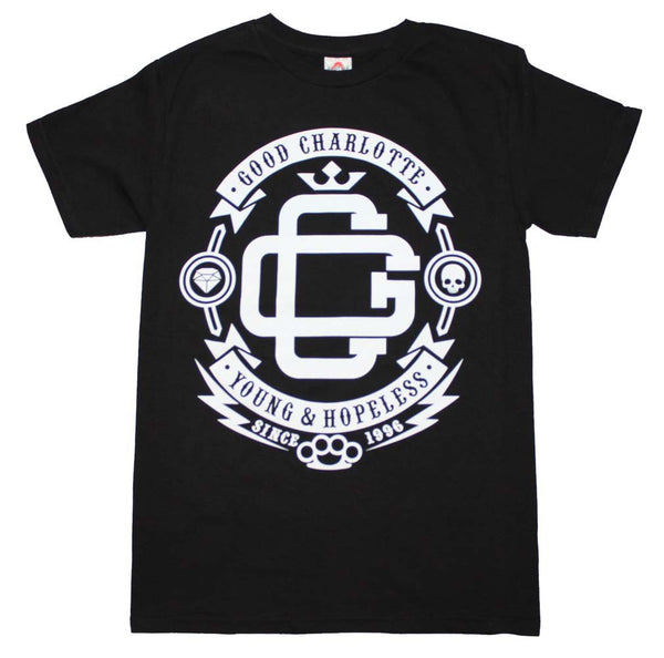 Good Charlotte T-Shirt Featuring Young and Hopeless and it's available at RockerTeeShirts.com
