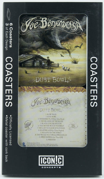 Joe Bonamassa Drink Coaster Set (6 Coasters) Featuring Dust Bowl Available at RockerTeeShirts.com