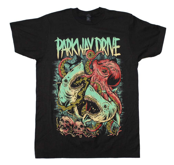 Parkway Drive Sharktopus T-Shirt is available at Rocker Tee Shirts