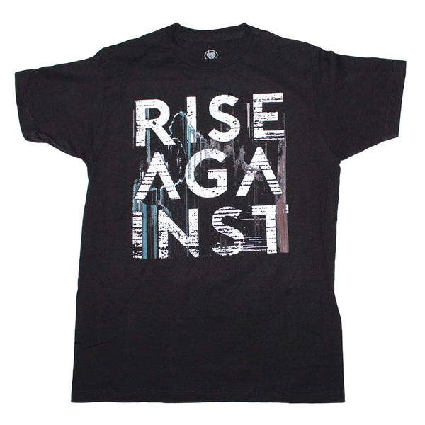 Rise Against Wolves Stacked t-shirt is available at Rocker Tee.