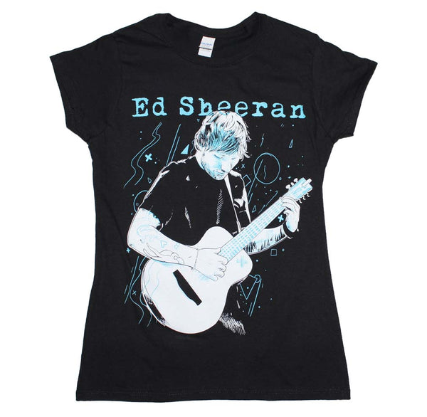 Ed Sheeran Guitar Juniors T-Shirt is available at Rocker Tee.