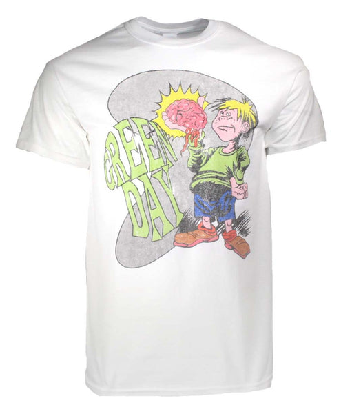 Green Day Brain Boy White T-Shirt