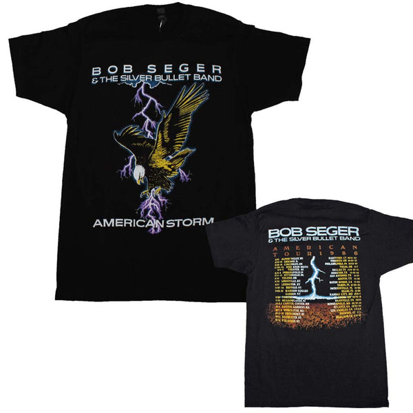 Bob Seger T-Shirt Featuring The 1986 American Storm Tour Available At RockerTeeShirts.com
