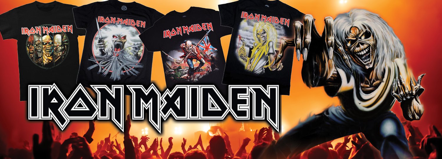 Officially licensed Iron Maiden t-shirts