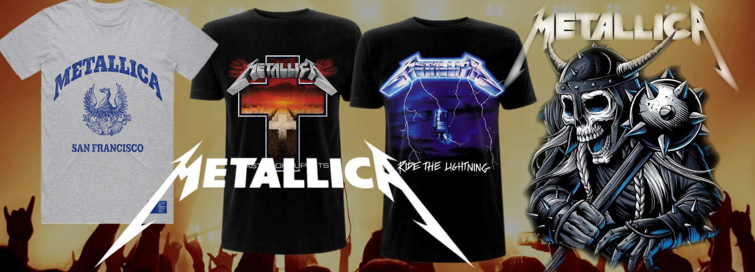 Officially licensed Metallica t-shirts