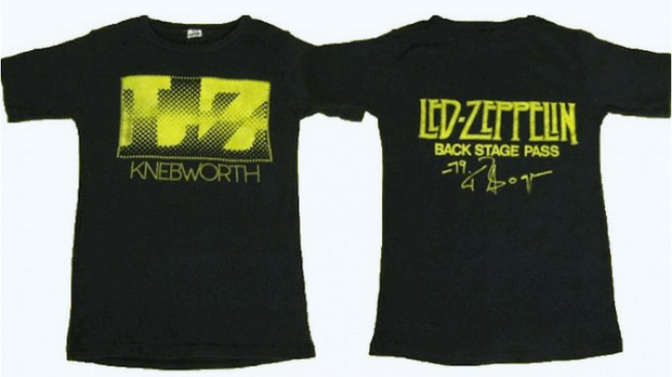 Led Zeppelin Concert T-Shirt Sells For $10,000