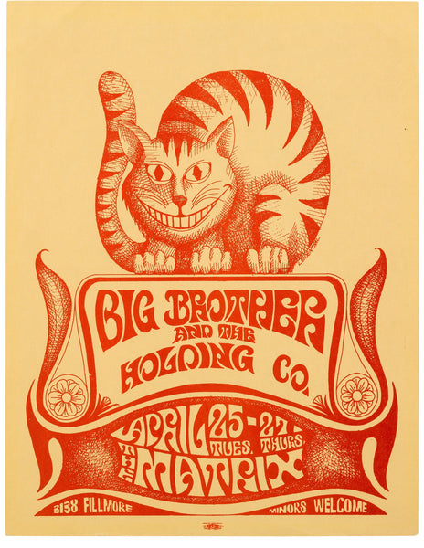 Officially licensed Big Brother & The Holding Company t-shirts are available at Rocker Tee