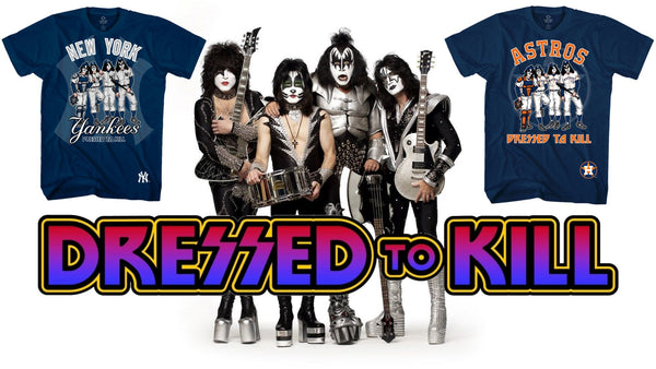 MBL Kiss Dressed to Kill T-Shirts are available at Rocker Tee