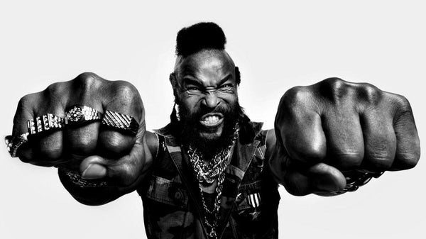 Mr T t-shirts are available at Rocker Tee