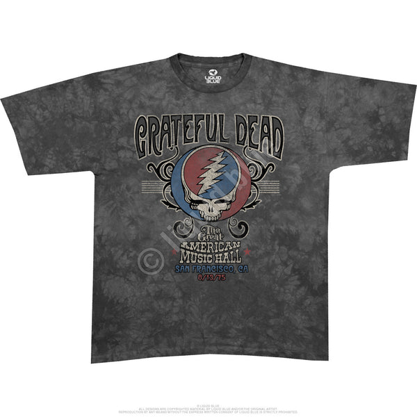 The Grateful Dead Great American Music Hall T-Shirt is available at Rocker Tee Shirts