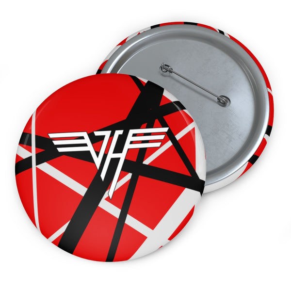 Van Halen Logo Pin Button - Rocker Tee