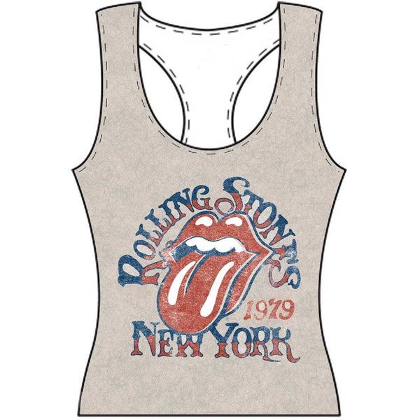 The Rolling Stones Ladies Tee Vest: New York (X-Large)