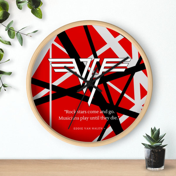 Eddie Van Halen "Rock Stars Come And Go" Wall clock