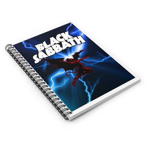 Black Sabbath Lightning Strikes Spiral Notebook
