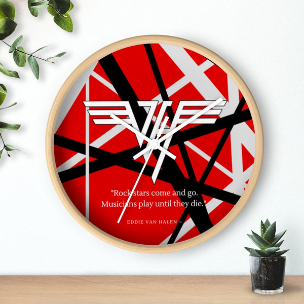 Eddie Van Halen "Rock Stars Come And Go" Wall clock