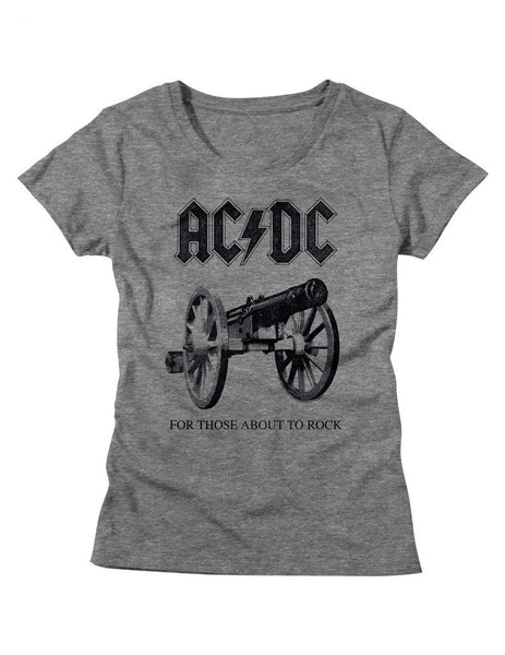 ACDC For Those About To Rock Ladies' Graphite Tee