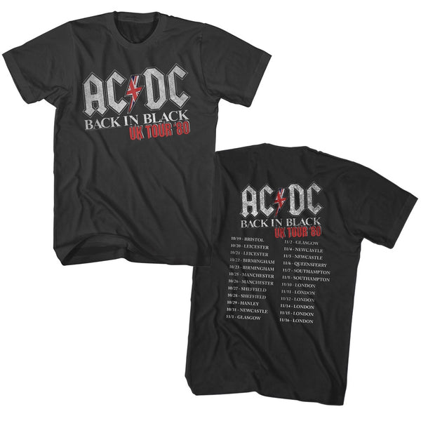ACDC Back In Black UK Tour Adult Tee