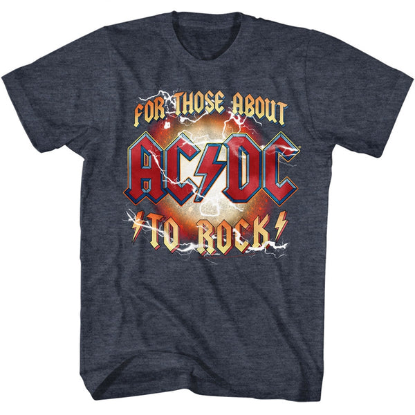 ACDC For Those About To Rock adult short sleeve tee.