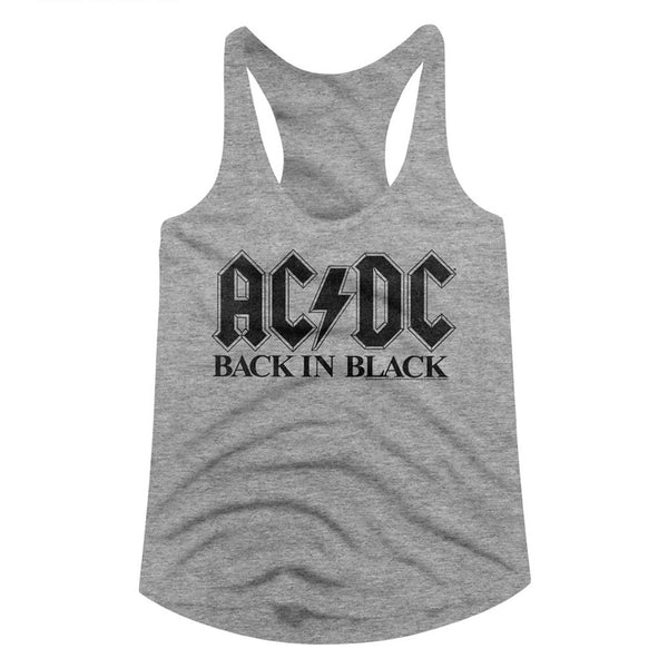 ACDC Back In Black ladies racerback tank top.