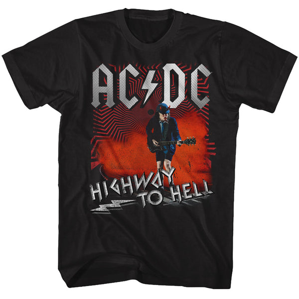 ACDC Highway To Hell Angus Young adult short sleeve t-shirt.