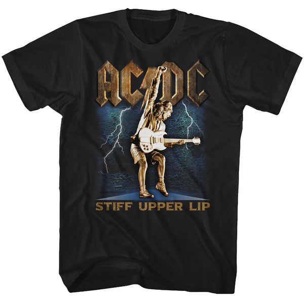 ACDC Stiff Upper Lip adult short sleeve t-shirt.