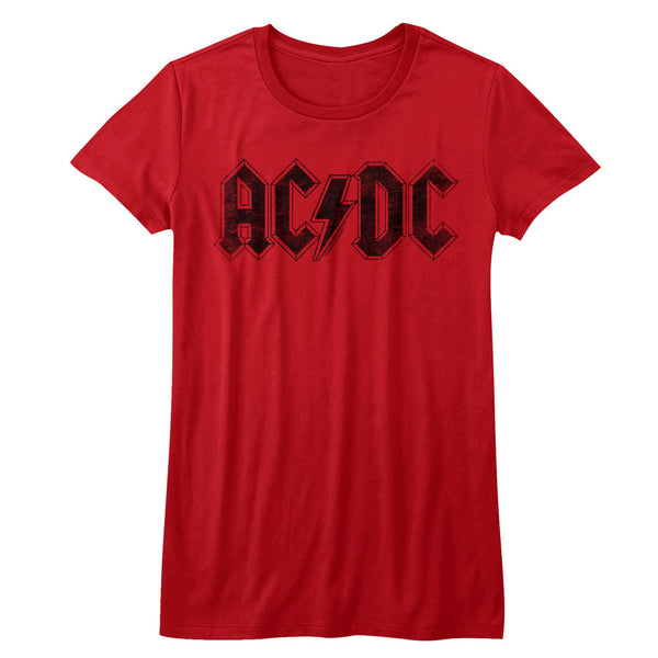 ACDC classic logo juniors short sleeve t-shirt.