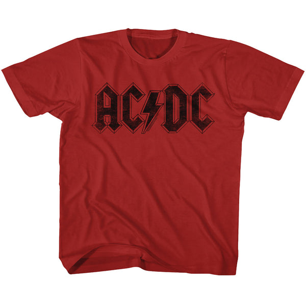 ACDC classic logo toddlers short sleeve t-shirt.